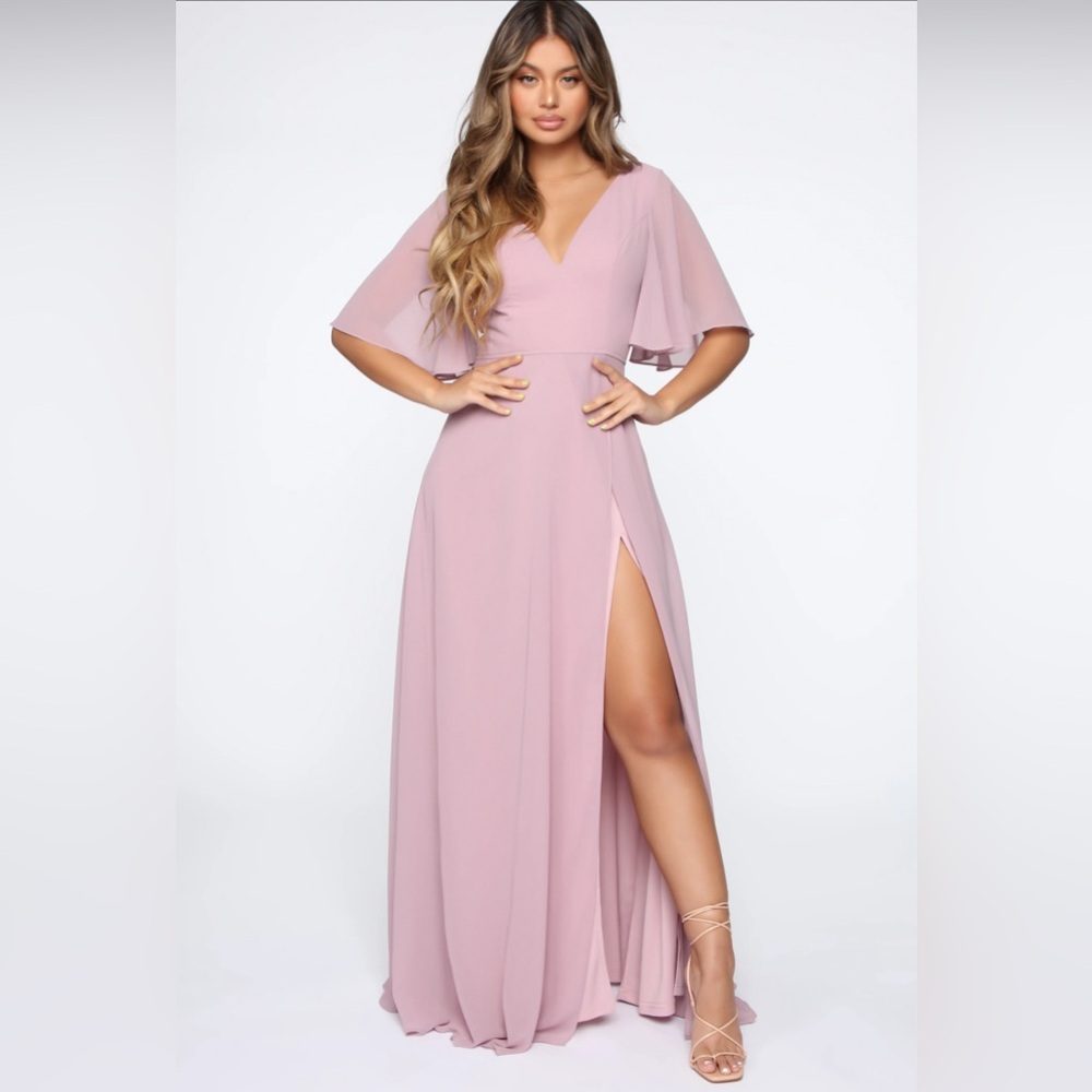 Fashionnova Elsie Maxi Dress - Mauve. new with tags